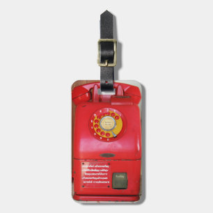 Etiqueta Para Maletas Vintage Nostalgic Old Classic Teléfono Retro