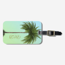 Vintage Palm Tree Tropical Elegical Green