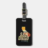 Vintage Retro San Diego California Mapa de la ciud