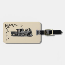 Etiqueta Para Maletas Vintage Steam Engine