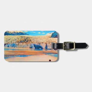 Etiqueta Para Maletas Vintage USA Alaska Mendenhall glaciar Juneau