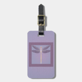 Etiqueta Para Maletas Violet Dragonfly