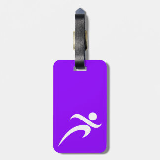 Etiqueta Para Maletas Violet Purple Running