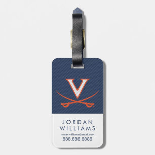 Etiqueta Para Maletas Virginia Cavaliers de fibra de carbono