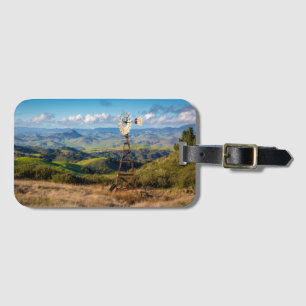 Etiqueta Para Maletas Visión desde arriba de las montañas