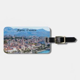 Etiqueta Para Maletas Vista aérea del paseo marítimo de la ciudad de Spl