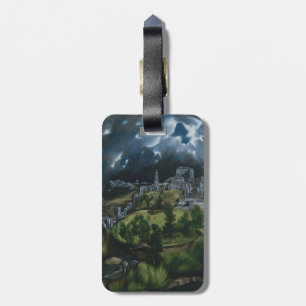 Etiqueta Para Maletas Vista de Toledo por El Greco