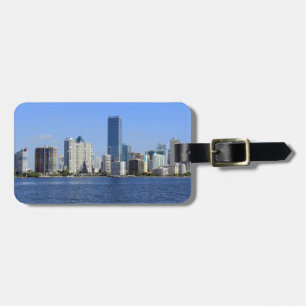 Etiqueta Para Maletas Vista del horizonte de Miami