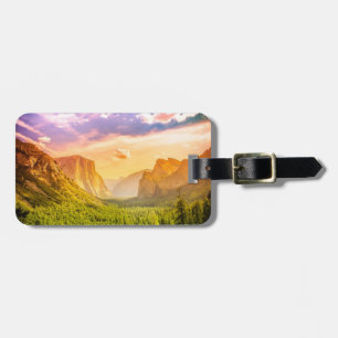 Etiqueta Para Maletas Vista del Túnel del Parque Nacional Yosemite