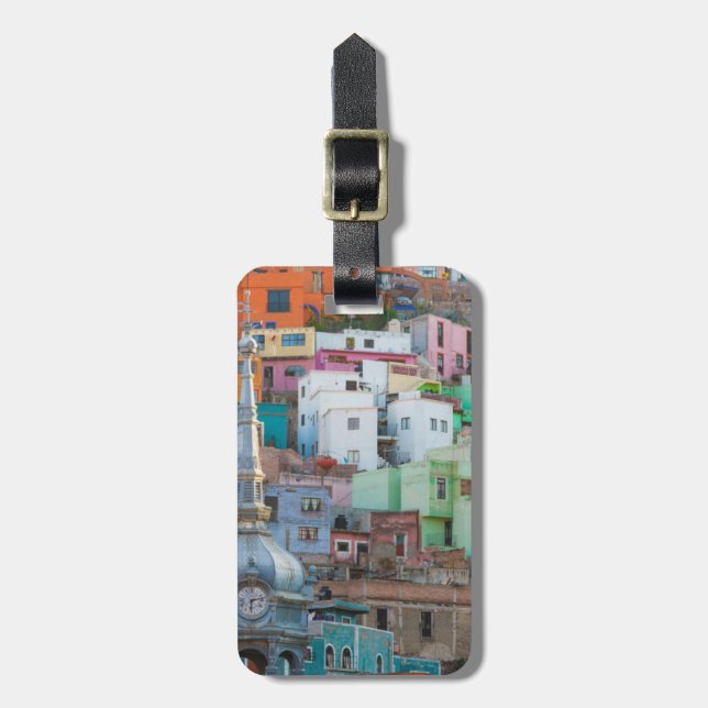 Etiqueta Para Maletas Vistas a los edificios de la ciudad (Frente Vertical)