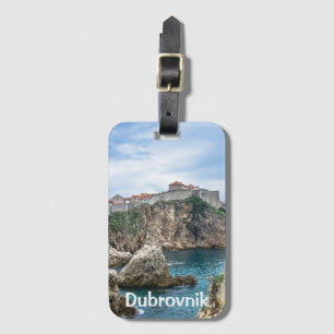 Etiqueta Para Maletas Vistas de las murallas de Dubrovnik al mar