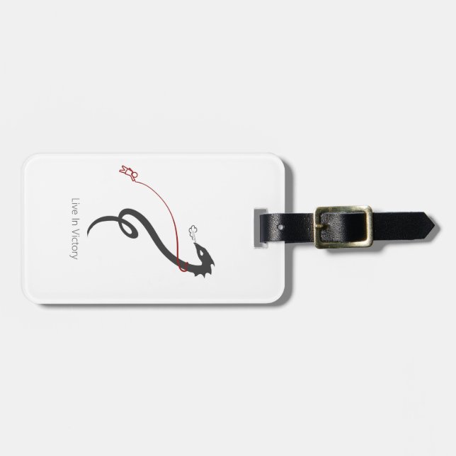 Etiqueta Para Maletas Vivir en la victoria (Frente Horizontal)