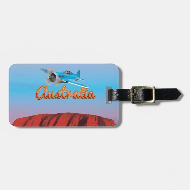 Etiqueta Para Maletas Volar A Australia (Frente Horizontal)