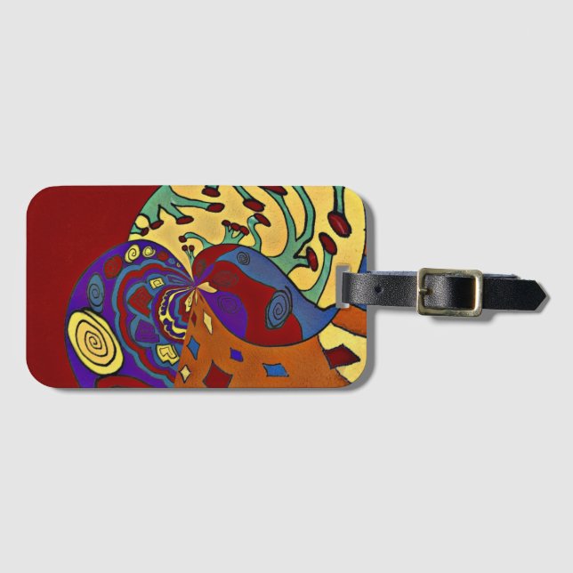 Etiqueta Para Maletas Volar hacia arriba (Anverso horizontal)