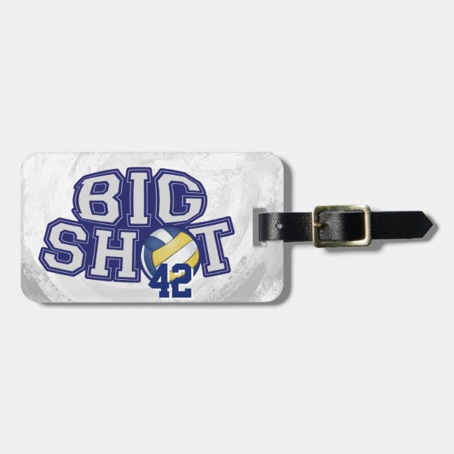 Etiqueta Para Maletas Voleibol Big Shot (Frente Horizontal)