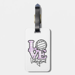 Etiqueta Para Maletas Voleibol de amor