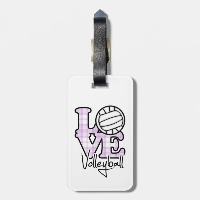 Etiqueta Para Maletas Voleibol de amor (Atrás Vertical)