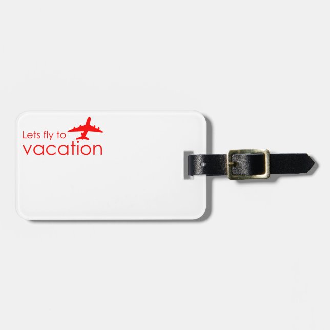 Etiqueta Para Maletas Volemos a las vacaciones (Frente Horizontal)