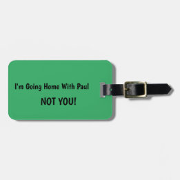 ETIQUETA PARA MALETAS VOY A CASA CON... NO TU PERSONALIZADO