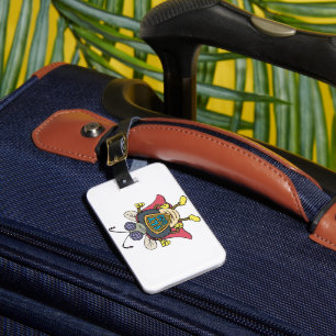 Etiqueta Para Maletas Vuela Dios Superhéroe Vuela Insecto Personaje