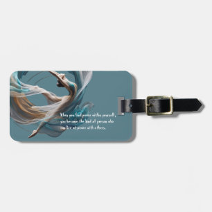 Etiqueta Para Maletas Vuelo aéreo Aire Yoga Instructor Pilates Fitness