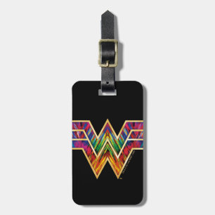 Etiqueta Para Maletas W84   Logo de Wonwoman Kaleidoscope