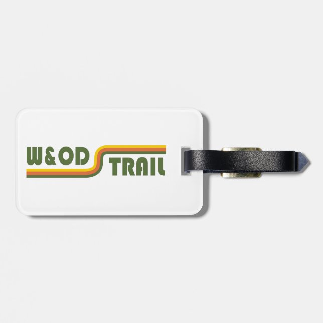 Etiqueta Para Maletas W&OD Trail Virginia (Atrás Horizontal)