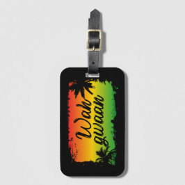 Etiqueta Para Maletas Wah Gwaan Jamaican Hello Tropical unset
