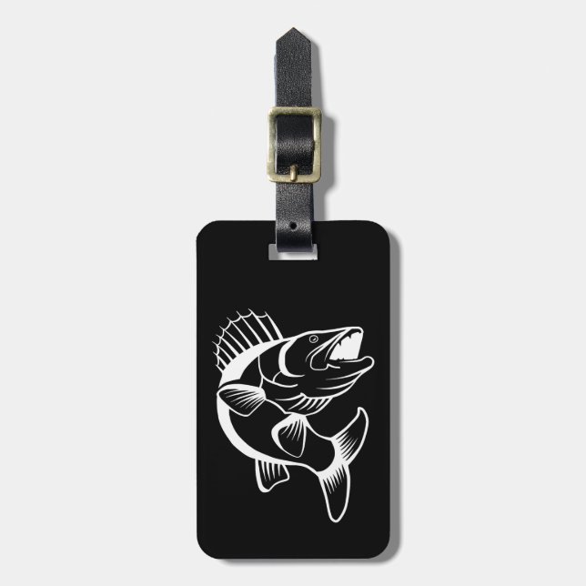 Etiqueta Para Maletas Walleye (Frente Vertical)