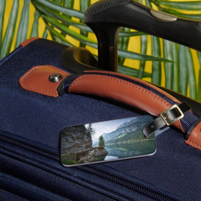 Etiqueta Para Maletas Water | Lake Gosau Salzkammergut Austria (Anverso In situ 3)