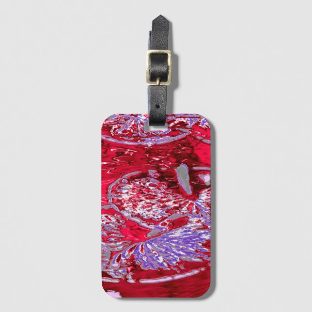 ETIQUETA PARA MALETAS WATER LILY POND (Anverso vertical)