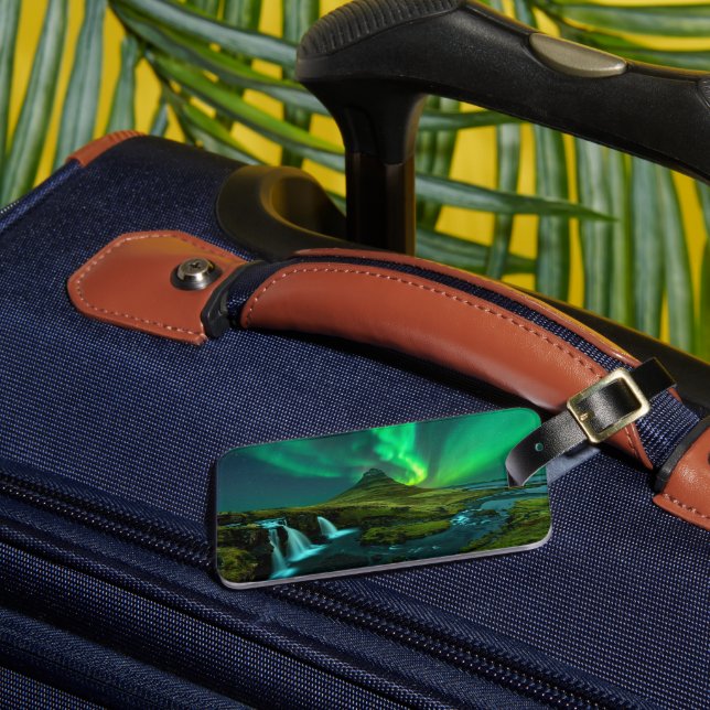 Etiqueta Para Maletas Waterfalls | Kirkjufellfoss Waterfall, Iceland (Anverso In situ 3)