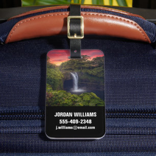 Etiqueta Para Maletas Waterfalls   Rainbow Falls, Hilo, Hawaii