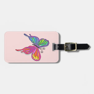 Etiqueta Para Maletas Watery Butterfly