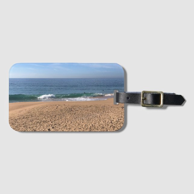 Etiqueta Para Maletas Wedge, Newport Beach, California (Anverso horizontal)