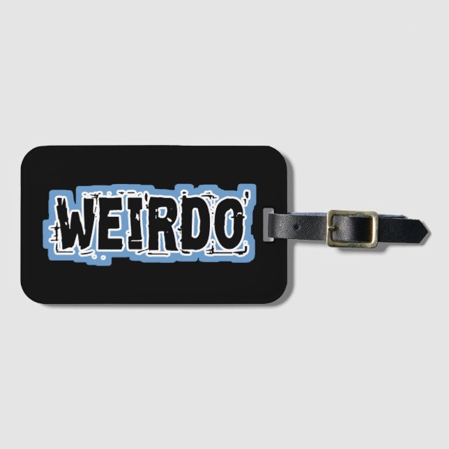 ETIQUETA PARA MALETAS WEIRDO (Anverso horizontal)