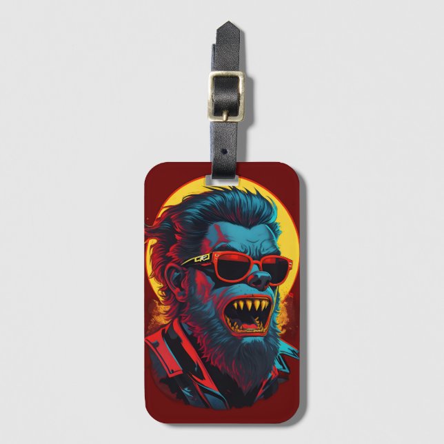 Etiqueta Para Maletas Werewolves Zombie (Anverso vertical)