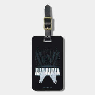 Etiqueta Para Maletas Westworld Manos Android En El Piano Jugador