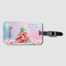 Etiqueta Para Maletas Whimsical Candy Tree