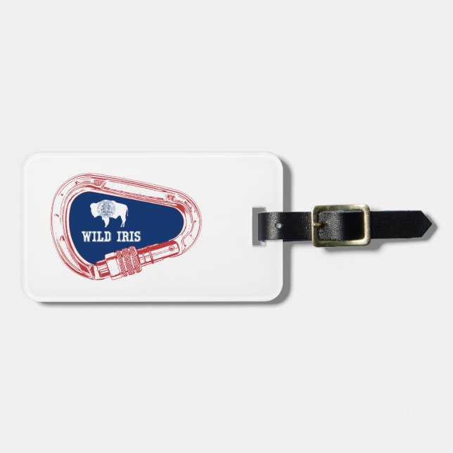 Etiqueta Para Maletas Wild Iris Climbing Carabiner (Frente Horizontal)