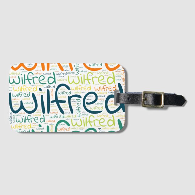 Etiqueta Para Maletas Wilfred (Anverso horizontal)