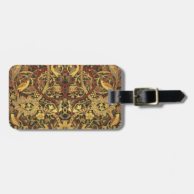 Etiqueta Para Maletas William Morris Bullerswood Faux Tapestry (Frente Horizontal)