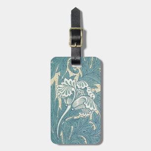 Etiqueta Para Maletas William Morris Classic Tulip Blue Floral