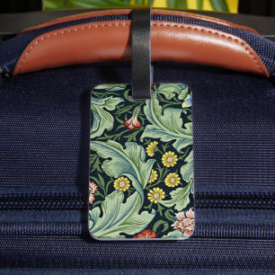 Etiqueta Para Maletas William Morris - Diseño floral vintage de Leiceste