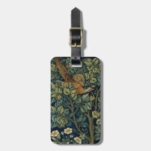 Etiqueta Para Maletas William Morris Pheasant Bird Tree Woodland