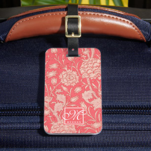 Etiqueta Para Maletas William Morris - Tulipanes y monograma silvestres