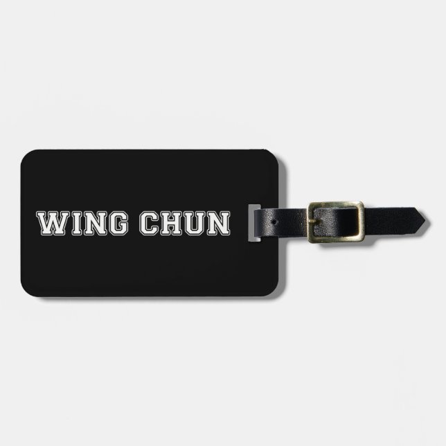 Etiqueta Para Maletas Wing Chun (Frente Horizontal)