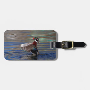 Etiqueta Para Maletas Wing Flapping Wood Duck