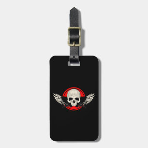 Etiqueta Para Maletas Wing Skull - RED