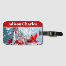 Etiqueta Para Maletas Winter Blossom Composition